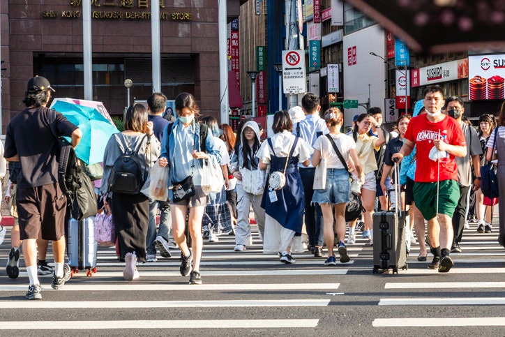 대만 타이베이 메인역 근처 거리의 풍경. 게티이미지