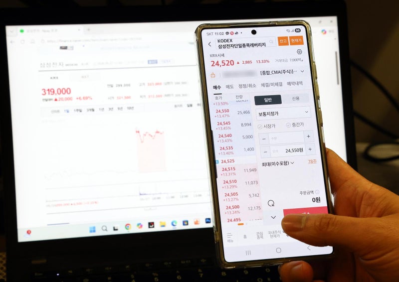 삼전-닉스 레버리지 상품, 상장 2거래일 만에 시총 5조 원 넘어