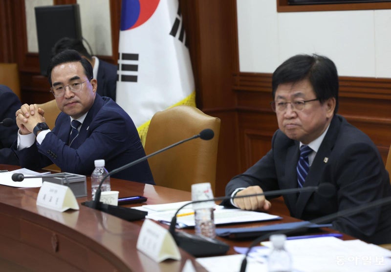 박홍근 “내국세 연동 교육교부금 손질해야”… 최교진 “기본틀 유지하되 사용범위 확대를”