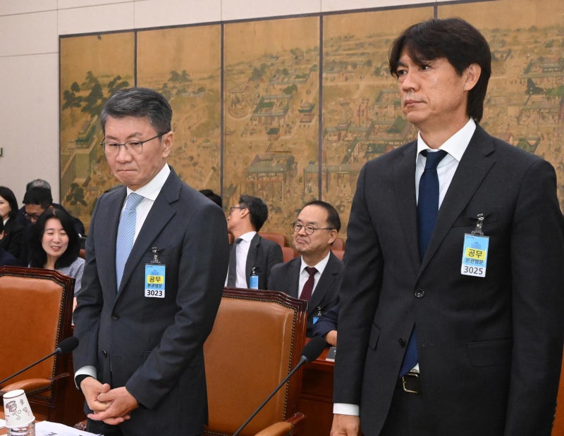 <b>청문회</b> 출석한 홍명보 “선수들에게 미안하고 고맙다”