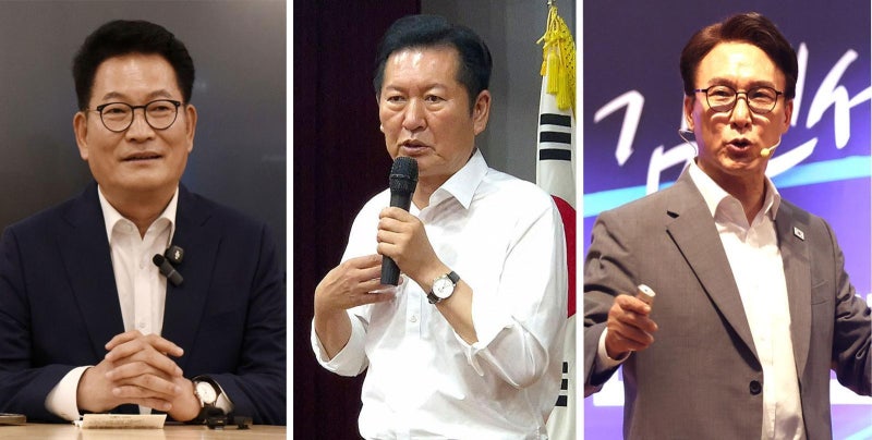 김민석 “3대 메가 완수” 정청래 “노사모 전화 돌려달라”… 호남잡기 총력