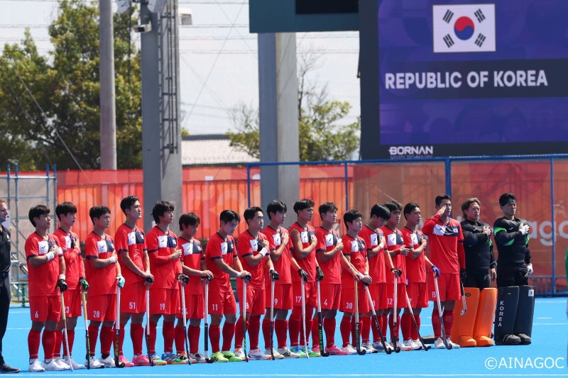한국 男하키 경기서 <b>북한 국가</b> 틀어…<b>AG 조직위</b>에 항의 예정