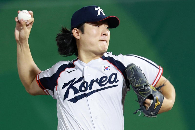<b>곽빈</b>, <b>10K</b> 탈삼진쇼 6이닝 <b>노히트</b>…韓야구, 대만 5-0 격파