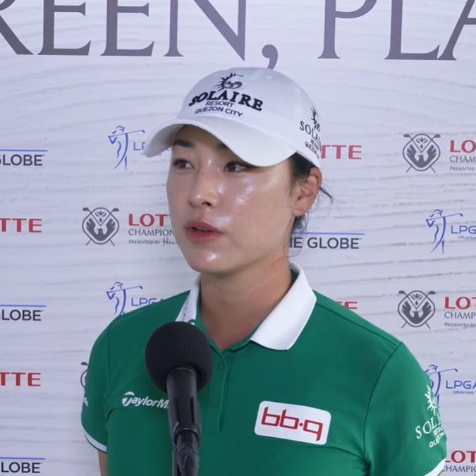 윤이나, 티샷 실수… LPGA 첫승 놓쳐