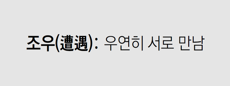 [신문과 놀자!/미션 나의 문해력]조우(遭遇)