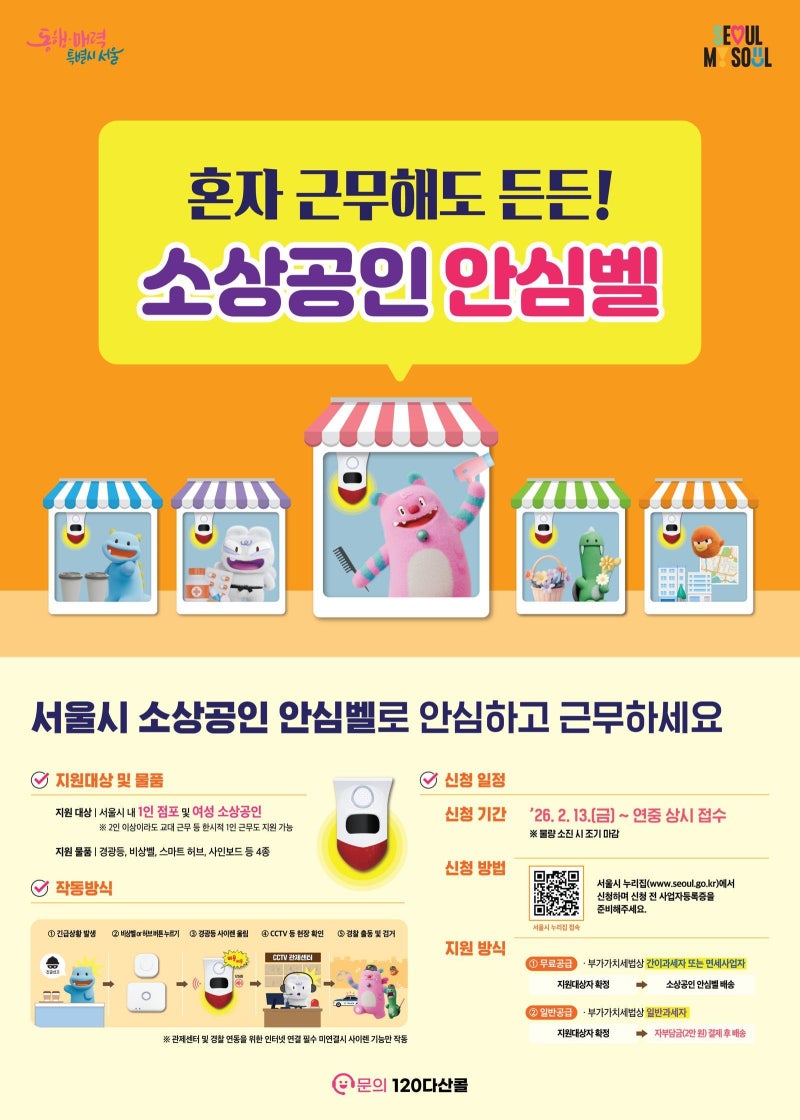 누르면 4분 만에 경찰 도착 ‘소상공인 안심벨’, 1인-여성 점포까지 확대