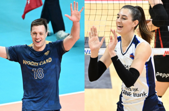 <b>마테이</b>·<b>아베크롬비</b>, V리그 3라운드 MVP 선정