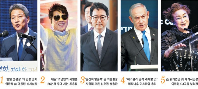 ‘두 국가론’ 논란 확산 임종석… 20집 ‘가왕의 컴백’ <b>조용필</b>[금주의...