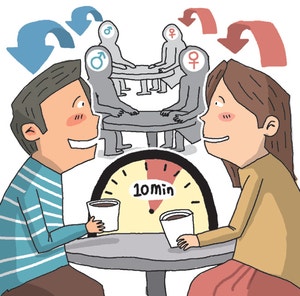 2��만원 내면 10명 만남… 갓성비 ‘로테이션 소개팅’ 인기