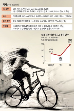 브레이크 없는 픽시, 규제 없이 ‘위험한 질주’