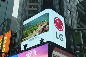 LG전자, 미국 타임스스퀘어 등에 기아퇴치 전광판 설치