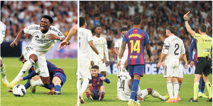 옐로카드 10장·레드카드 2장 … 반칙으로 얼룩진 ‘엘 클라시코’