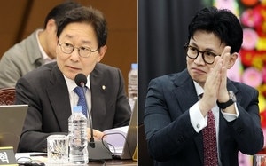 <b>박범계</b> “태도 바꾸면 <b>토론</b> 응할 것” <b>한동훈</b> “공손히 답하겠다”
