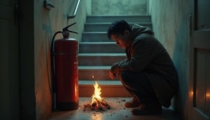 술취해 집 못찾은 30대, 아파트 계단서 춥다고 불피워…‘방화’로 입건