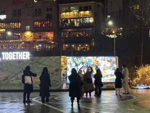 녹사평 광장 ‘미디어아트’ 게임하듯 참여[서울인사이드]