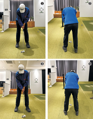 양발 압력 5대5… 손목·팔 힘빼고 몸통으로 스트로크[김송희의 페이스골프]