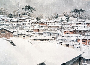 입춘대길, 서설이 내린다[그림 에세이]