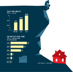 [단독]강남 매물 1만개중 3개만 팔렸다고?…거래절벽 현실화 우려