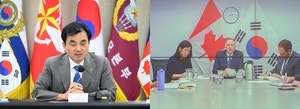 안규백, <b>캐나다</b> 국방장관과 <b>공조통화</b>…60조원 <b>캐나다</b> 차기 잠수함 수주...