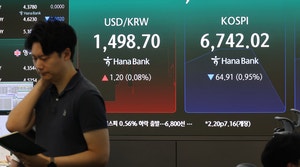 [속보]<b>코스닥</b> 매도 <b>사이드카 발동</b>…장중 5% 급락
