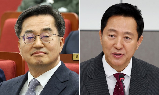 <b>김동연</b> “‘뺄셈<b>외교</b>’ 尹 옹호는 무지 혹은 기만”…<b>오세훈</b>에 직격탄