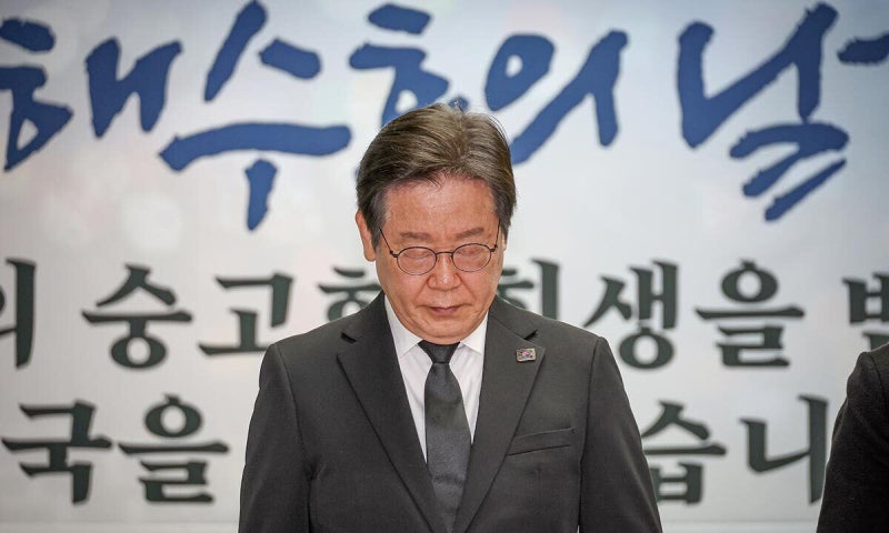 ‘<b>서해수호의 날</b>’ 처음 참석한 <b>이재명</b> “北 도발 맞선 영웅들”