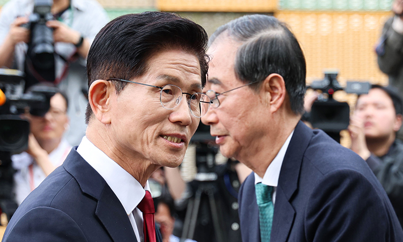 대선 단일후보 적합도, 김문수 한덕수 27.1% 동률
