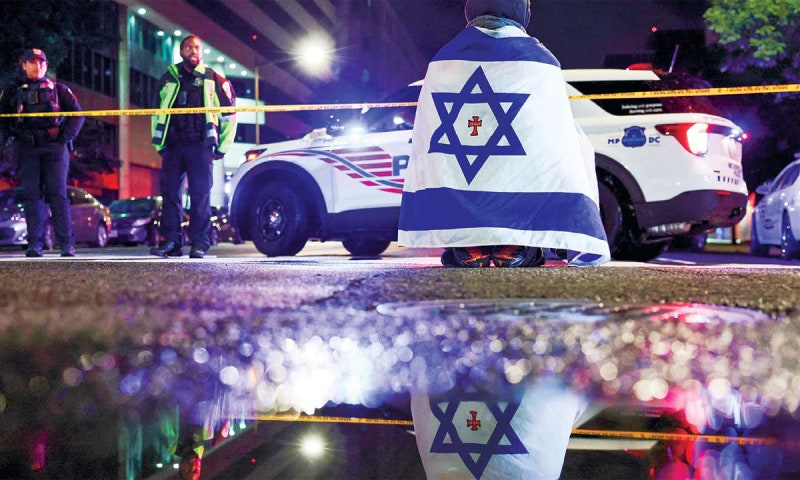워싱턴서 <b>이스라엘 대사관</b> 직원 2명 <b>총격</b> 피살