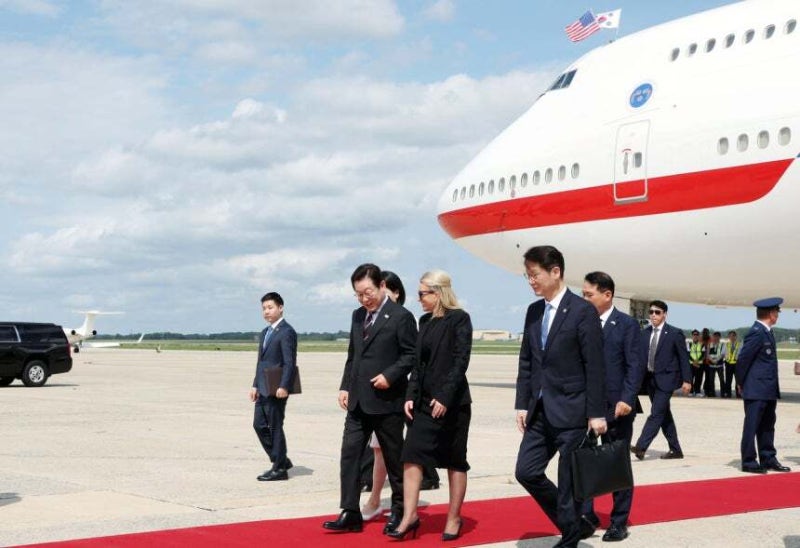 李 <b>대통령</b>, 워싱턴 도착…<b>방미</b> 일정 돌입