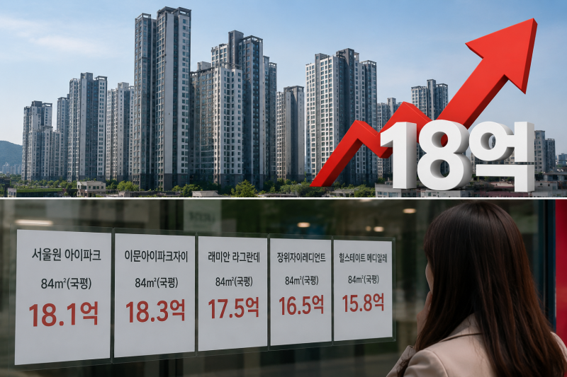 “14억도 비싸다더니 이젠 18억?”…강북 신축 국평, ‘키 맞추기’ 시작됐다