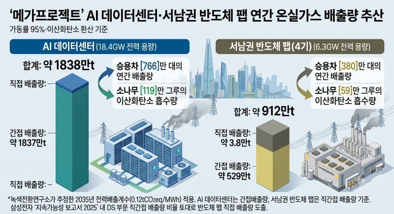 [단독] ‘기후’ 빠진 <b>메가프로젝트</b>… “온실가스 年 2700만t 배출”