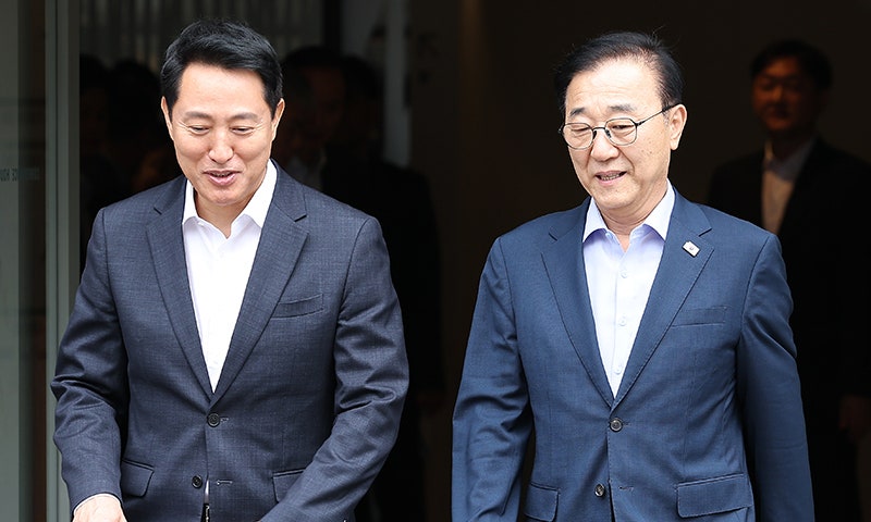 <b>김윤덕</b>·<b>오세훈</b>, <b>용산공원</b> 합의 또 불발… 대안부지 ‘탄천’ 급부상