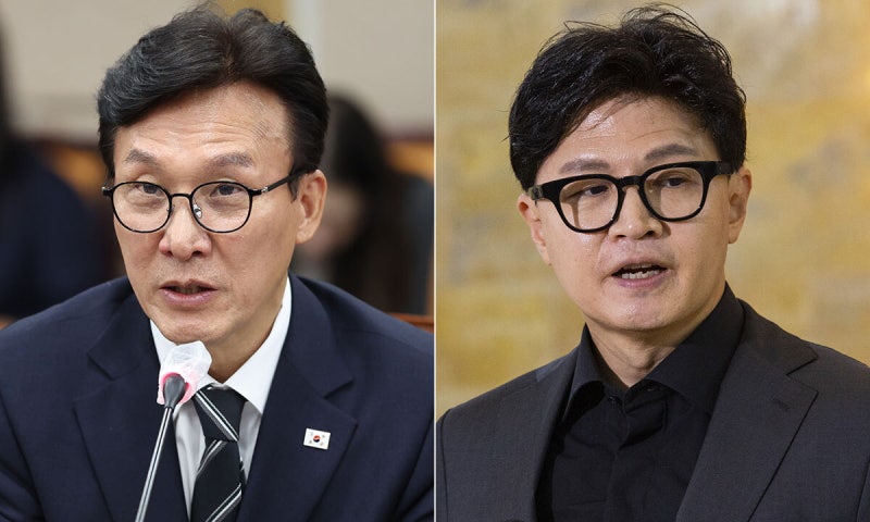 <b>김민석</b> “정치 검찰 불법 유출”…<b>한동훈</b> “허위 유포, 형사조치”
