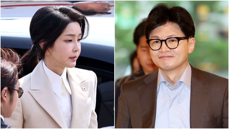 <b>한동훈</b>, 김건희 사과 논의 <b>문자</b> ‘읽씹’ 논란...與 전대 이슈로