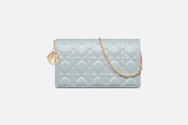 A Dior bag (Lady Dior pouch) in question related to suspicions of Mrs. Kim Geon-hee being involved in corruption. /Dior official website