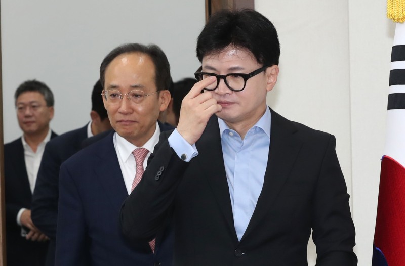 <b>한동훈</b> “尹<b>대통령</b>, 국회 시정연설 직접 해야”… <b>대통령</b>실에 입장 전달