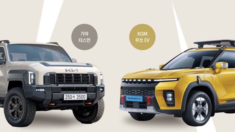 타스만 4000대, 무쏘 EV 2500대… 픽업트럭 잘나가네