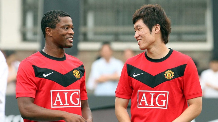 에브라와 박지성. /연합뉴스