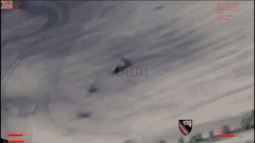 러시아 쿠르스크 지역에 배치된 북한제 KN-09 다연장로켓체계(MLRS)가 미국산 하이마스(HIMARS)에 의해 파괴되는 모습./유튜브 영상