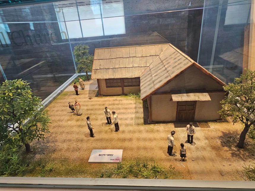 공주기독교박물관에 전시된 '협산자 예배당' 미니어처./김한수 기자