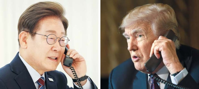 李대통령·<b>트럼프</b> 첫 통화…“관세 합의 노력”