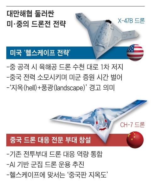 美 벌떼 드론 vs 中 AI 드론… 대만 전쟁 나면 맨 먼저 싸운다