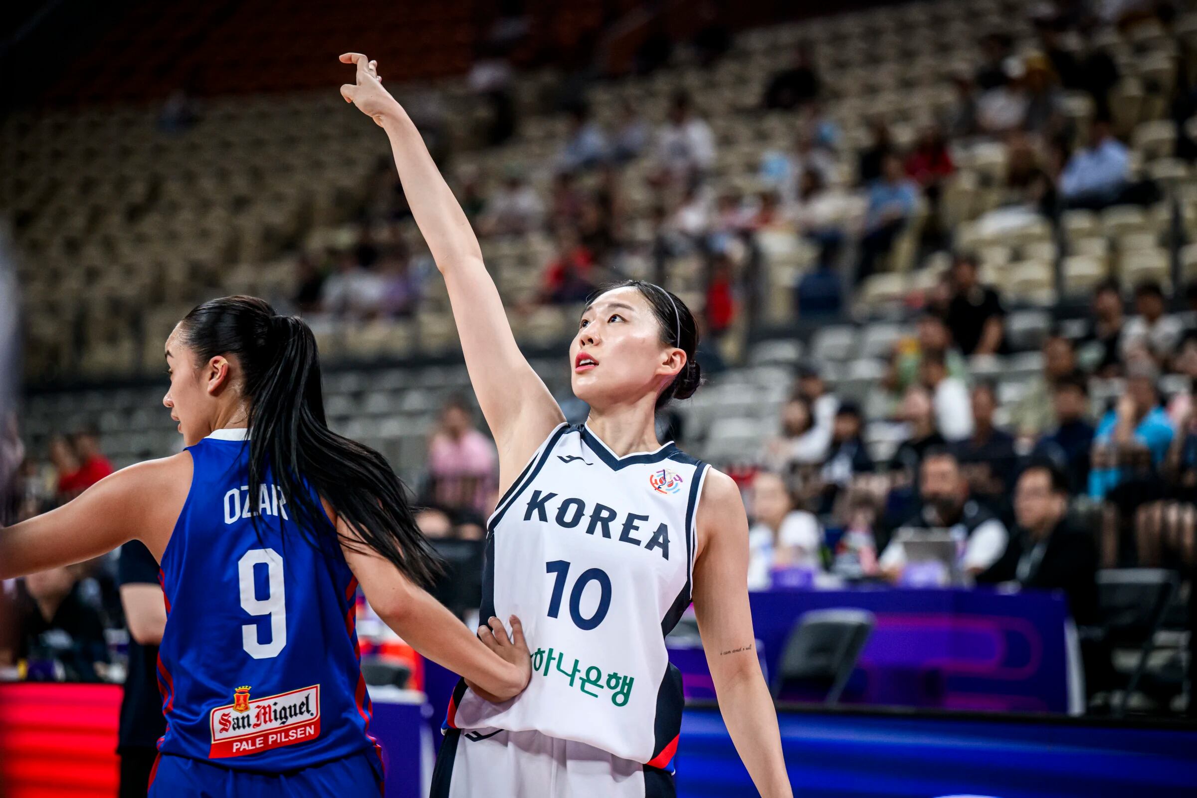 한국, 필리핀 104대71로 대파하고 FIBA <b>여자</b> <b>아시아컵</b> 준결승 진출