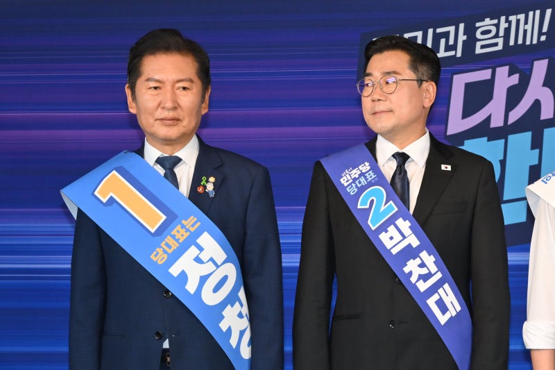 민주<b>당 대표</b> 영남 경선... <b>정청래</b> 또 ‘더블 스코어’