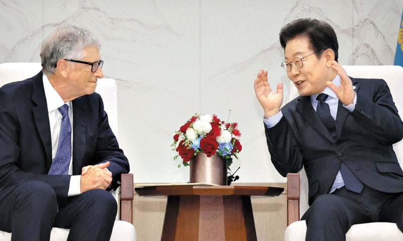 李대통령 만나 “한국 바이오 경이로워… 세계 위해 힘써달라”