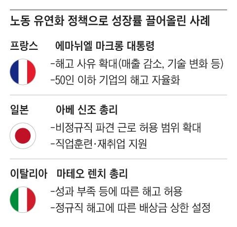 성장률 반등시킨 노동개혁·구조조정 日·프랑스와 달리 李정부에는 없어
