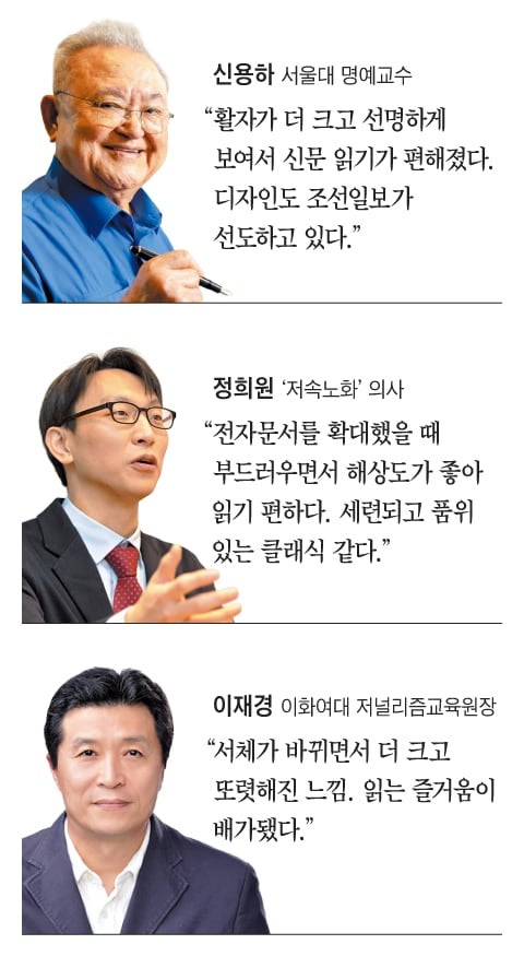 “부드럽고 힘 있는 서체, 눈이 편하더라”