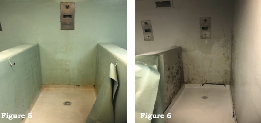 米国国土安全保障省(DHS)監察報告書に記載されているフォルストン移民の拘禁施設の内部写真。