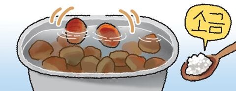 [리빙포인트] 벌레 먹은 밤 골라내는 법