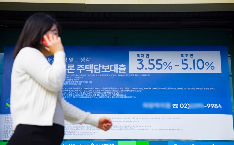 정부 고강도 규제에 뒤틀린 대출 시장 금리... 주택 담보 대�출 금리가 제일 비싸져